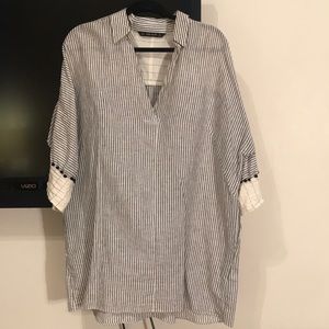 Zara striped tunic